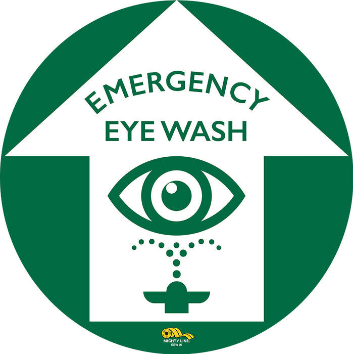 16" Eye Wash Station Floor Sign