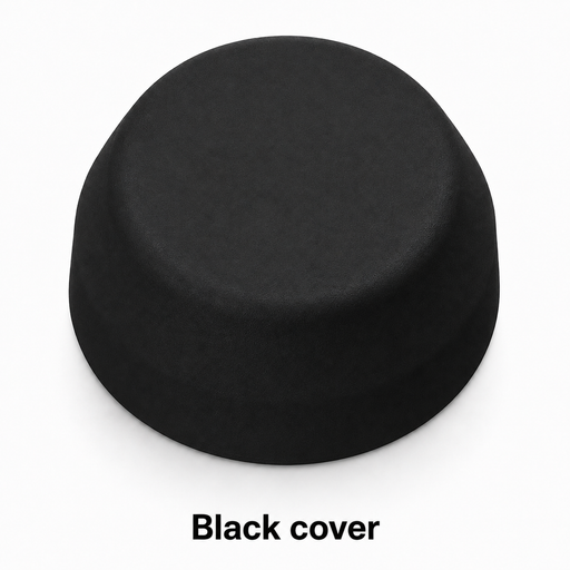 FYH D06PLBLK Closed Black Plastic Cover - cover