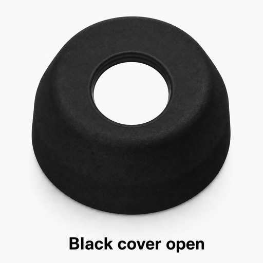 FYH C08B112BKPL 1 1/2 Back Seal Black Plastic - cover