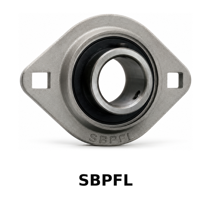 FYH SBRFL2018KG5 1/2in Set Screw 2-Bolt P-steel Cyc OD