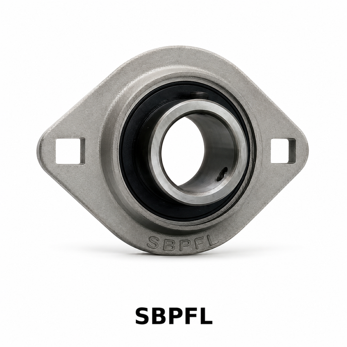 SBPFL202KG5 - 15MM LD SS 2-BOLT PRESSED