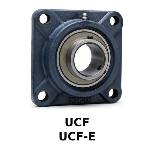 FYH UCF20723ES6NP 1 7/16 Stainless Insert + Nickel Plated Housing