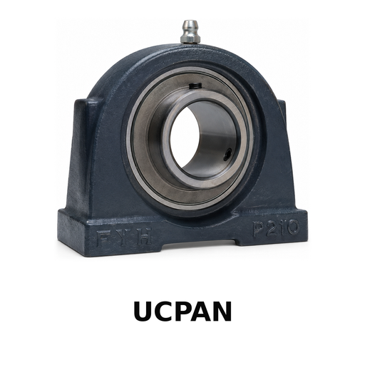 FYH UCPAN206L3B13E1NP 30MM Adapter Sleeve Pillow Block with Nickel Plated Housing 45 Deg - housing