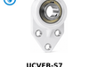FYH UCFB20720G5PL 1 1/4 Normal Duty Set Screw 2-Bolt Plastic Unit