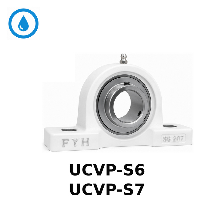 FYH UCP206S7PL 30MM Pillow Block with Chrome Insert &