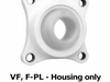 FYH F204PLBLK F204e Black Plastic Housing - housing