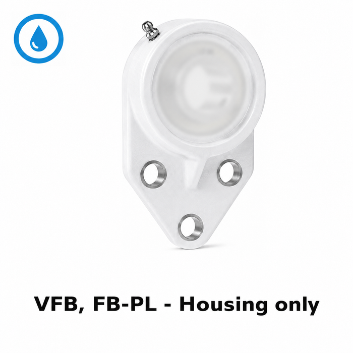 FYH UCFB20412S7PL 3/4in 3-Bolt 2-Bolt Flange Plated Brg/pl Housing - housing