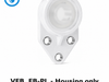 FYH FB204PL 3-Bolt Plastic Flange Bracket - housing