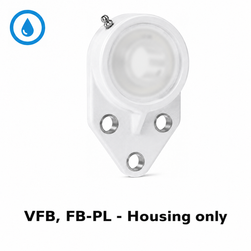 FYH FB204PL 3-Bolt Plastic Flange Bracket - housing