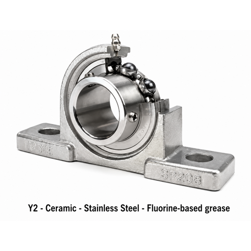 FYH 6208ZZD9S6CMY2 40MM STAINLESS RADIAL CERAMIC - Y2 ceramic ball bearing
