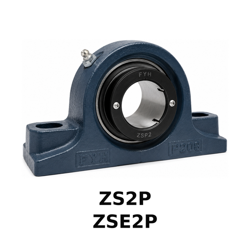 FYH ZS2SN42064 4" 2-Bolt Sn Pillow Block Spherical Roller Bearing Z Lock